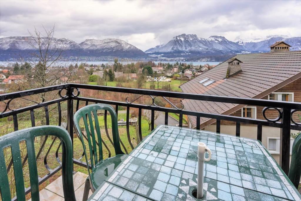 Cabana & Panorama Lac Annecy -Parking & Terrasse Sévrier Dış mekan fotoğraf